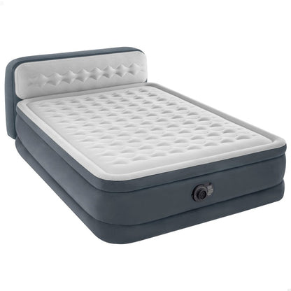Colchón hinchable doble con cabecero Deluxe Ultra Plush Queen